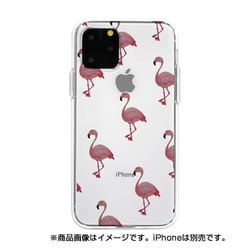 DS17242i58R [iPhone 11 Pro ソフトクリアケース フラミンゴ]