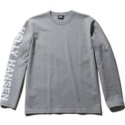 ロングスリーブHHレターティー L/S HH Letter Tee HE31958 (Z)ミックスグレー Mサイズ [アウトドア カットソー メンズ]