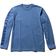 ロングスリーブHHレターティー L/S HH Letter Tee HE31958 (QB)クワイエットブルー XLサイズ [アウトドア カットソー メンズ]