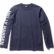 ロングスリーブHHレターティー L/S HH Letter Tee HE31958 (HB)ヘリーブルー XLサイズ [アウトドア カットソー メンズ]