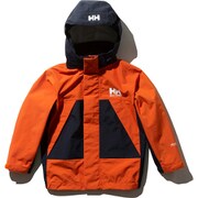 スカンザレインジャケット K Scandza Rain Jacket HOJ11951 (PH)パンプキン×ヘリーブルー 140サイズ [アウトドア ジャケット キッズ]