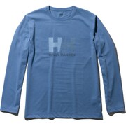 L/S Dry Logo Tee HOE31950 (QB)クワイエットブルー Mサイズ [アウトドア カットソー メンズ]