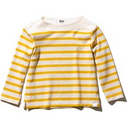 K L/S BD BOAT-NECK HOJ31956 (IP)アイボリー×パプリカ 100cm [アウトドア カットソー キッズ]