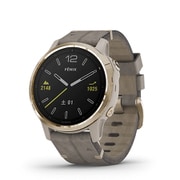 fenix 6S Sapphire Tundra Light Gold Leather band (フェニックス 6S サファイアツンドタ ライトゴールド レザーバンド) GPSスマートウォッチ Suica対応 010-02159-8M