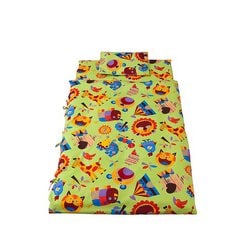 携帯用布団7点 ZOO グリーン