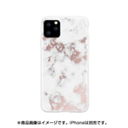 HWI158RG [iPhone 11 Pro HABITU Hybrid/WHITE MARBLE ROSE GOLD WHITE MARBLE]
