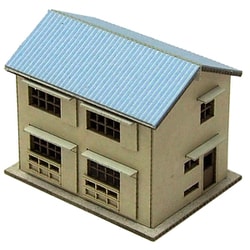 0044 [Zゲージ 総二階戸建住宅 青屋根 ペーパー]