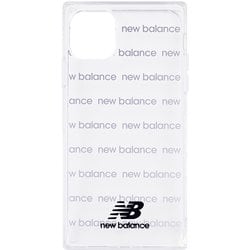 74339-1 iPhone 11 Pro New Balance [スクエア型TPUクリアケース ロゴボーダー ブラック]