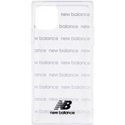 74339-1 iPhone 11 Pro New Balance [スクエア型TPUクリアケース ロゴボーダー ブラック]