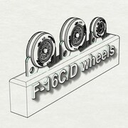 HAUBRL144154 F-16C/D用ホイール [1/144スケール レジン製パーツ]