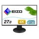27インチ 4K UHD（3840×2160） カラー液晶モニター 4辺フレームレス・フルフラット USB Type-C/HDMI/DisplayPort搭載 FlexScan ブラック EV2785-SFBK