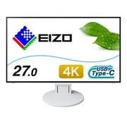 27インチ 4K UHD(3840×2160) カラー液晶モニター 4辺フレームレス・フルフラット USB Type-C/HDMI/DisplayPort搭載 FlexScan ホワイト EV2785-SFWT