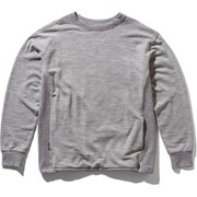 リアルフリース ロングスリーブ クルー M REAL FLEECE LS CREWE IA51981 （ME）メトロヘザー Mサイズ [アウトドア カットソー メンズ]