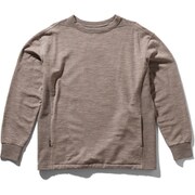 M REAL FLEECE LS CREWE IA51981 (TR)トレイルヘザー Mサイズ [アウトドア カットソー メンズ]