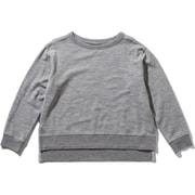 W REAL FLEECE LS CREWE IAW51981 (ME)メトロヘザー Mサイズ [アウトドア フリース レディース]