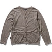 W OASIS CARDIGAN ITW61971 (TR)トレイルヘザー Mサイズ [アウトドア カーディガン レディース]
