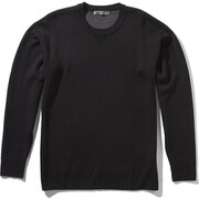 M CARRIGAN SWEATER IE61900 （K）ブラック Lサイズ [アウトドア セーター メンズ]