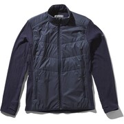 M DESCENDER HYBRID JACKET IA51900 (MI)ミッドナイトネイビー Lサイズ [アウトドア フリースジャケット メンズ]