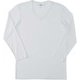 リュクセルウォーム Vネック8分袖シャツ 8/10 SLEEVE V-NECK MX15342 ホワイト(W2) XLサイズ [アウトドア アンダーウェア メンズ]