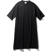 ミディアムドライジャージ ロングワンピース LONG ONE-PIECE MW38353 (K)ブラック [アウトドア スカート レディース]