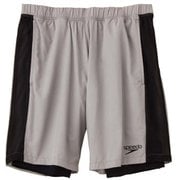 2in1 アクロスショーツ 2in1 Across Shorts SF81901 (SV)シルバー Mサイズ [フィットネス ショートパンツ メンズ]