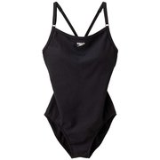 スピードベーシックスーツ Speedo Basic Suit SFW01990 (K)ブラック Oサイズ [フィットネス ワンピース水着 レディース]