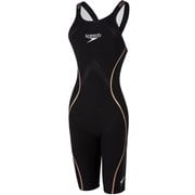 【FINA承認】ファストスキン レーザーピュアインテント オープンバックニースキン Fastskin LZR Pure Intent Openback Kneeskin SCW11901F (KD)ブラック×ゴールド サイズ22 [競泳水着 レディース]