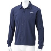 ロングスリーブスタンダードシャツ L/S Standard Shirts SA51907 ネイビーブルー(NB) Mサイズ [フィットネス 長袖シャツ メンズ]