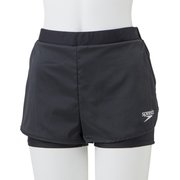 2in1 アクロスショーツ 2in1 Across Shorts SFW81904 (K)ブラック Sサイズ [フィットネス ショートパンツ レディース]