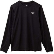 ロングスリーブアルファドライTシャツ L/S ALPHADRY Tee SA31964 (K)ブラック Sサイズ [フィットネス シャツ メンズ]