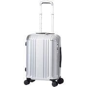 スーツケース デカかるEdge ストッパー機能 旅行日数目安：3～4泊 33L TSAロック搭載 機内持ち込み可 ALI-008-18 シルバー