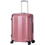 スーツケース デカかるEdge 拡張タイプ ストッパー機能 旅行日数目安：4～7泊 52L/拡張時60L TSAロック搭載 ALI-008-22W ピンクゴールド