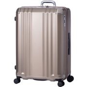 スーツケース デカかるEdge 拡張タイプ ストッパー機能 旅行日数目安:1週間以上 94L/拡張時112L TSAロック搭載 ALI-008-28W シャンパンゴールド