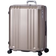 スーツケース デカかるEdge 拡張タイプ ストッパー機能 旅行日数目安:1週間以上 102L/拡張時120L TSAロック搭載 ALI-008-102 シャンパンゴールド
