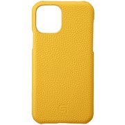 iPhone 11 Pro YLW Shrunken-calf Leather Shell Case