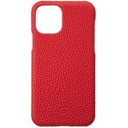 iPhone 11 Pro RED Shrunken-calf Leather Shell Case