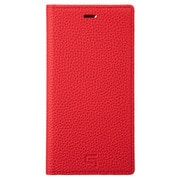 iPhone 11 Pro RED Shrunken-calf Leather Book Case