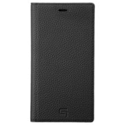 iPhone 11 BLK Shrunken-calf Leather Book Case