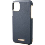 iPhone 11 Pro NVY Shrink PU Leather Shell Case