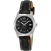 コンクエストクラシック ブラック 腕時計 並行輸入品 2年保証 L2.285.4.56.3