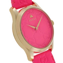 グッチ Gタイムレス ピンク 型番 YA1264115 Gucci G Timeless Quartz Pink Dial Pink Leather Strap Watch