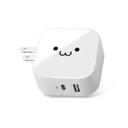 スマートフォン・タブレット用AC充電器/PD/パワーデリバリー対応/30W/Type-Cメス1ポート/USB-Aメス1ポート/ホワイトフェイス MPA-ACCP10WF