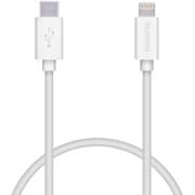 USB Type-C to Lightningケーブル やわらか MFI認証 PD（パワーデリバリー）対応 0.3m ホワイト MPA-CLY03WH