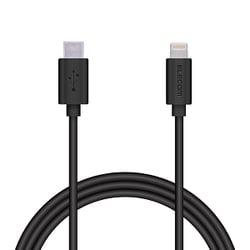 USB Type-C to Lightningケーブル やわらか MFI認証 PD（パワーデリバリー）対応 1.2m ブラック MPA-CLY12BK