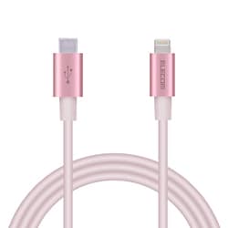 USB Type-C to Lightningケーブル 耐久仕様 MFI認証 PD（パワーデリバリー）対応 1.0m ピンク MPA-CLPS10PN