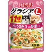 いなば グラシアL 11歳からのとりささみ 5つの野菜入り [犬用 ウェットフード 280g 11歳～ 緑茶消臭成分配合 一般食]