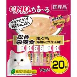 SC-199 [CIAO ちゅ～る 総合栄養食 まぐろ 海鮮ミックス味 14g×20本入り]