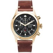AVIATION BK YG QT クロノ カーフ 腕時計 並行輸入品 JM-A102-205