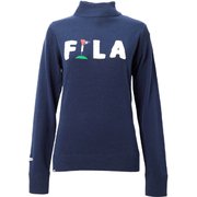 19FW 798703 M/NV [FILAハイネックロゴセーター レディース Mサイズ ネイビー]