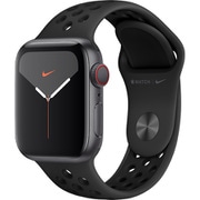 Apple Watch Nike Series 5(GPS + Cellularモデル)- 40mm スペースグレイアルミニウムケースとアンスラサイト/ブラックNikeスポーツバンド MX3D2J/A